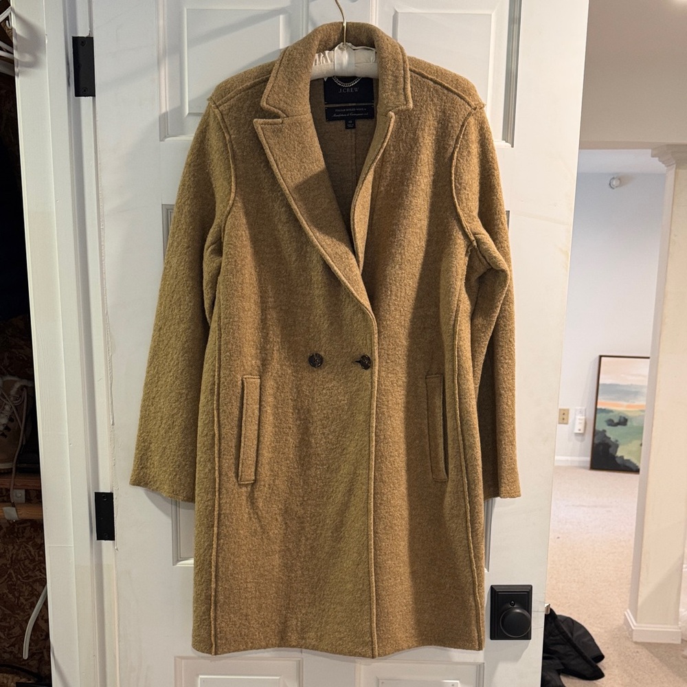 J. Crew Camel Double-Breasted Trench Coat